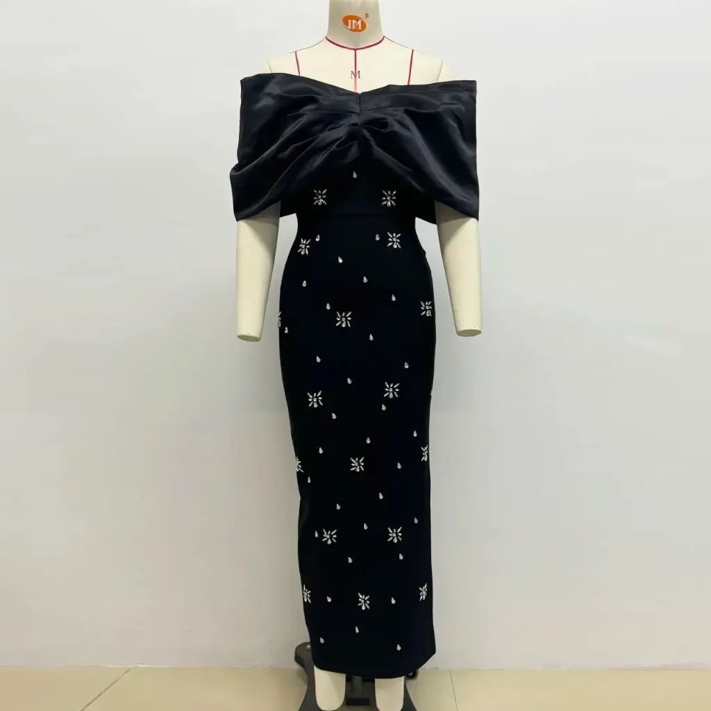 Robe bandage sexy à perles pour femmes8.webp