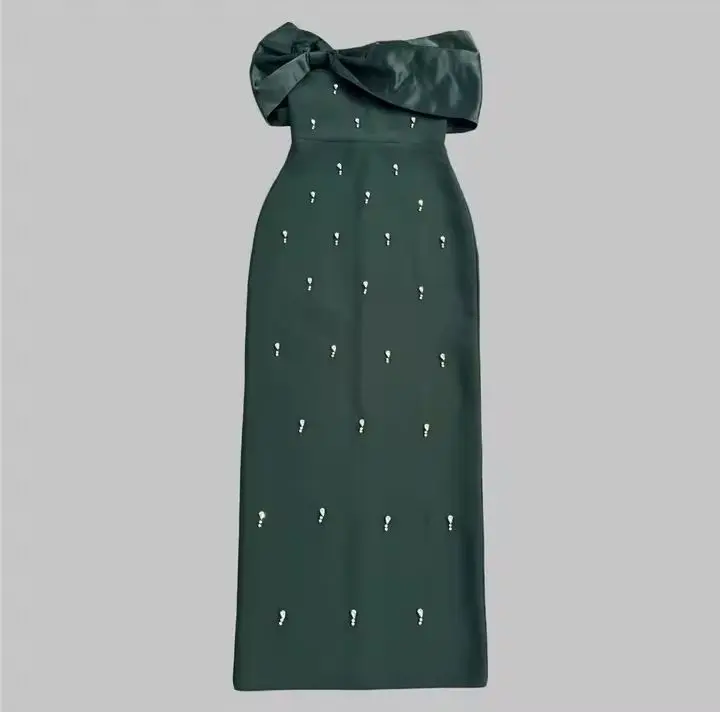 Robe à bandes Sexy pour femmes, épaules dénudées4.webp