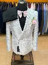 Costume smoking élégant Jacquard coupe ajustée pour homme3.webp