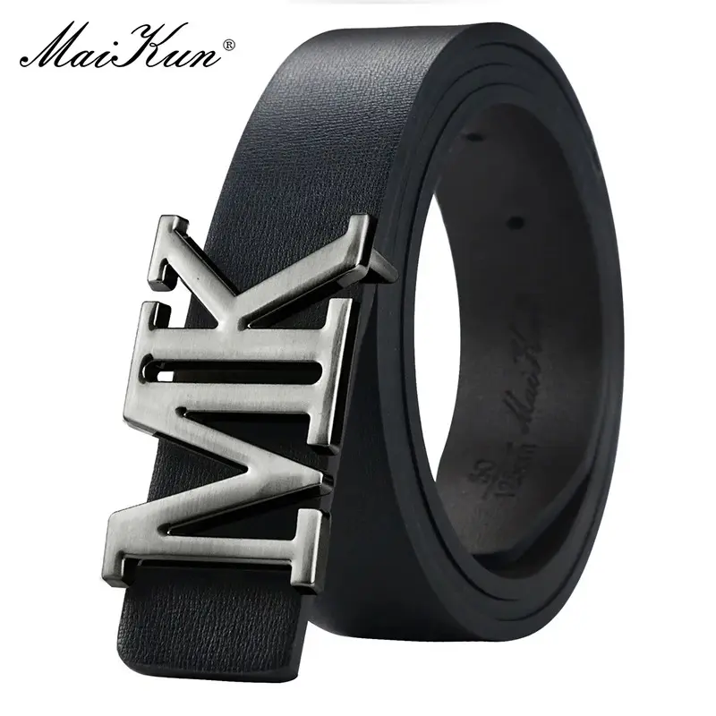 Maikun Ceinture réversible en cuir PU pour homme avec boucle7.webp