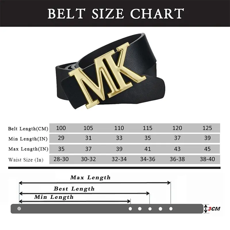 Maikun Ceinture réversible en cuir PU pour homme avec boucle5.webp
