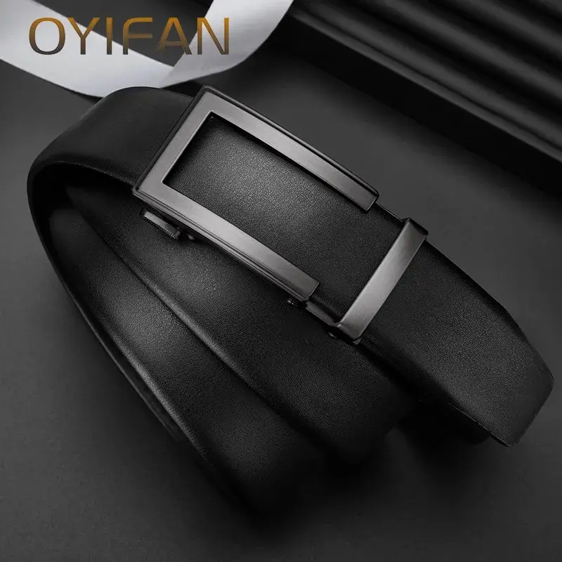 OYIFAN mode hommes ceinture en cuir véritable boucle automatique4.webp