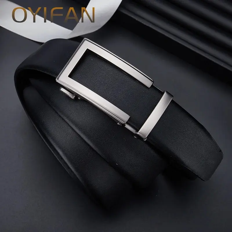 OYIFAN mode hommes ceinture en cuir véritable boucle automatique5.webp