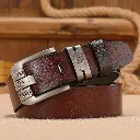 Ceintures de Cowboy en cuir véritable pour hommes, larges, à boucle de haute qualité3.webp