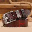Ceintures de Cowboy en cuir véritable pour hommes, larges, à boucle de haute qualité5.webp