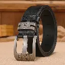 Ceintures de Cowboy en cuir véritable pour hommes, larges, à boucle de haute qualité2.webp