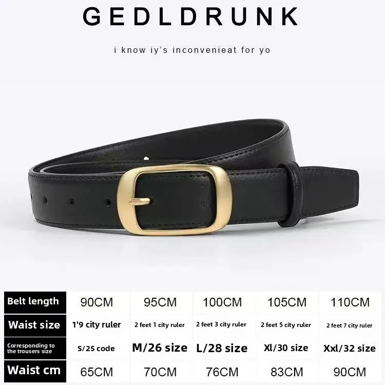 Ceinture polyvalente à la mode pour femme, style simple, sensation haut de gamme.webp