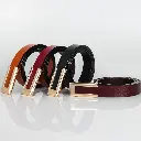 Ceinture en cuir véritable pour femmes, de haute qualité, avec boucle dorée, slim7.webp