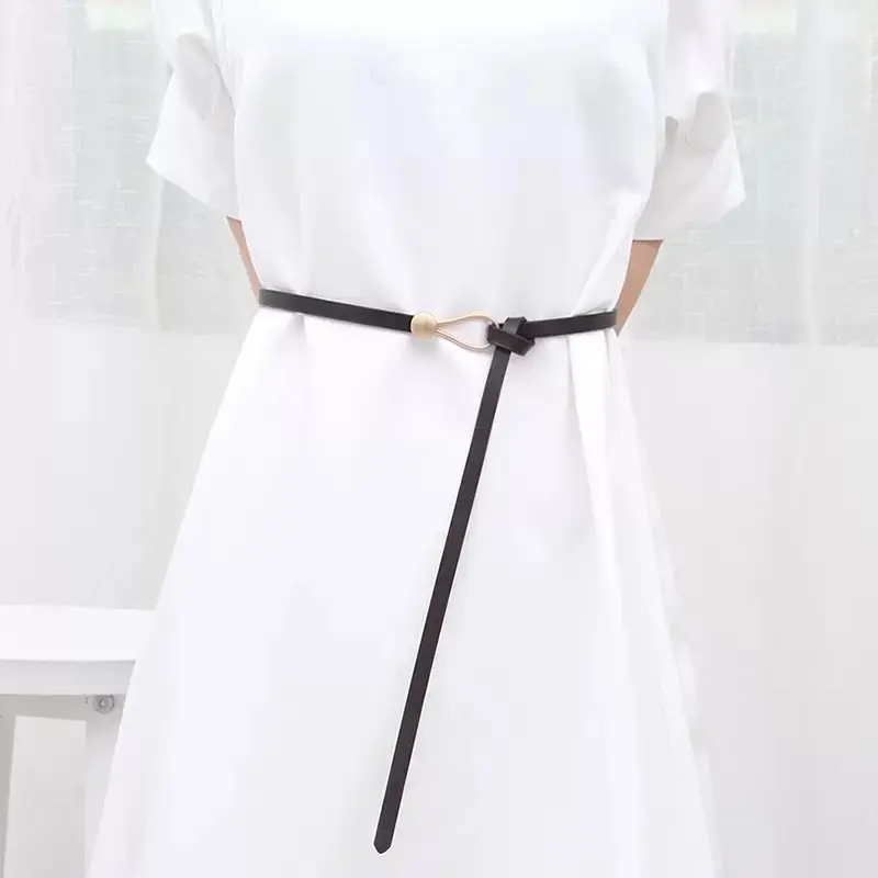 Ceinture Femmes en Cuir Véritable pour Robes, Ceintures Réglables4.webp