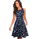 Robe Evasée à Encolure ras du cou Elégante en Dentelle avec Touche Florale (24).webp