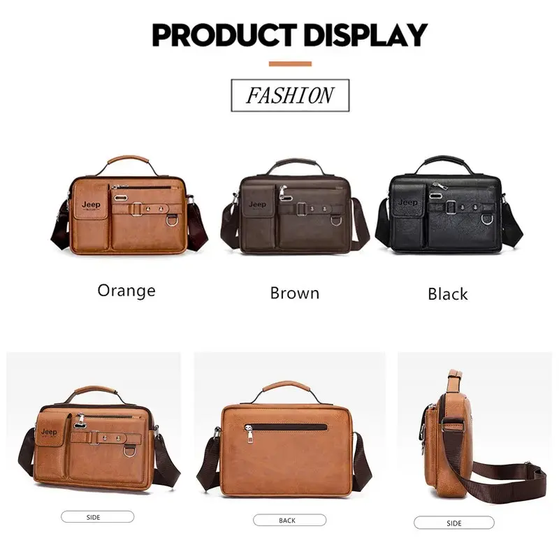 JEEP BULUO sacs à main d'affaires multifonctions hommes nouveaux sacs à bandoulière5.webp