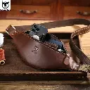 BULLCAPTAIN – sac de ceinture en cuir Crazy Horse pour hommes4.webp