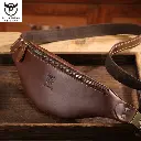 BULLCAPTAIN – sac de ceinture en cuir Crazy Horse pour hommes9.webp