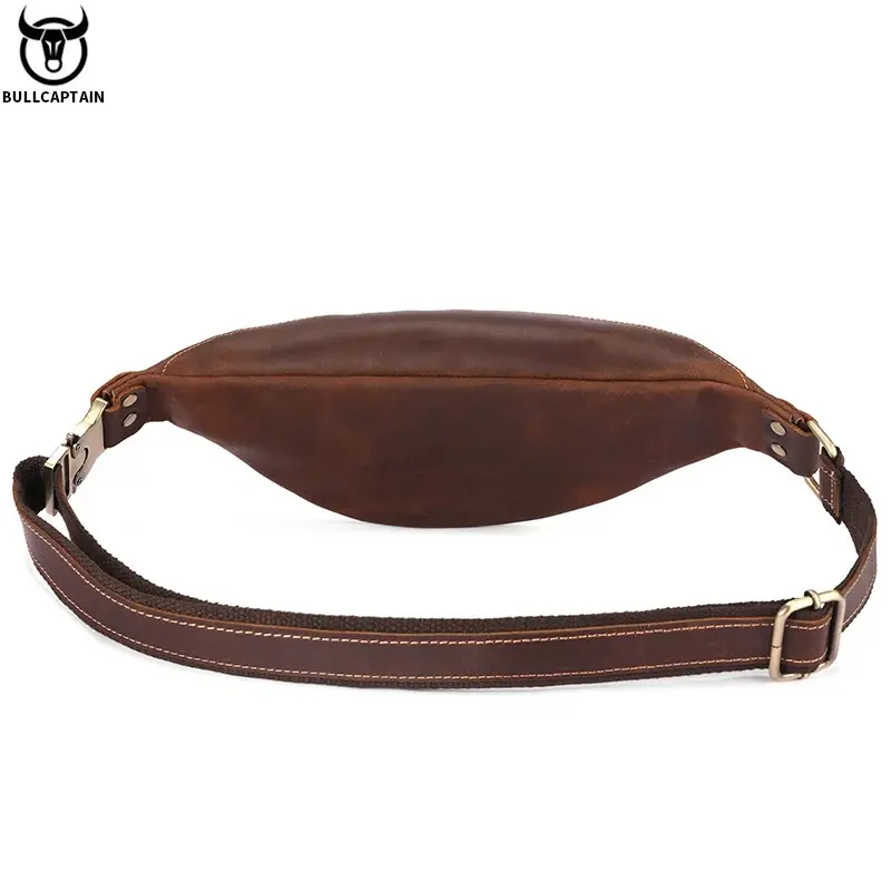 BULLCAPTAIN – sac de ceinture en cuir Crazy Horse pour hommes3.webp