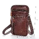 Sac de Taille en Cuir pour Hommes, Petit Sac à Bandoulière 3.webp