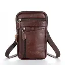Sac de Taille en Cuir pour Hommes, Petit Sac à Bandoulière 1.webp
