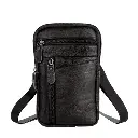 Sac de Taille en Cuir pour Hommes, Petit Sac à Bandoulière 7.webp