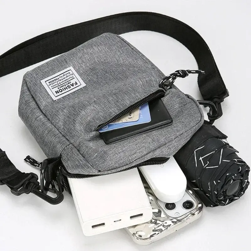 Petit sac à Bandoulière Tendance pour Hommes, Mini sac Décontracté Léger3.webp