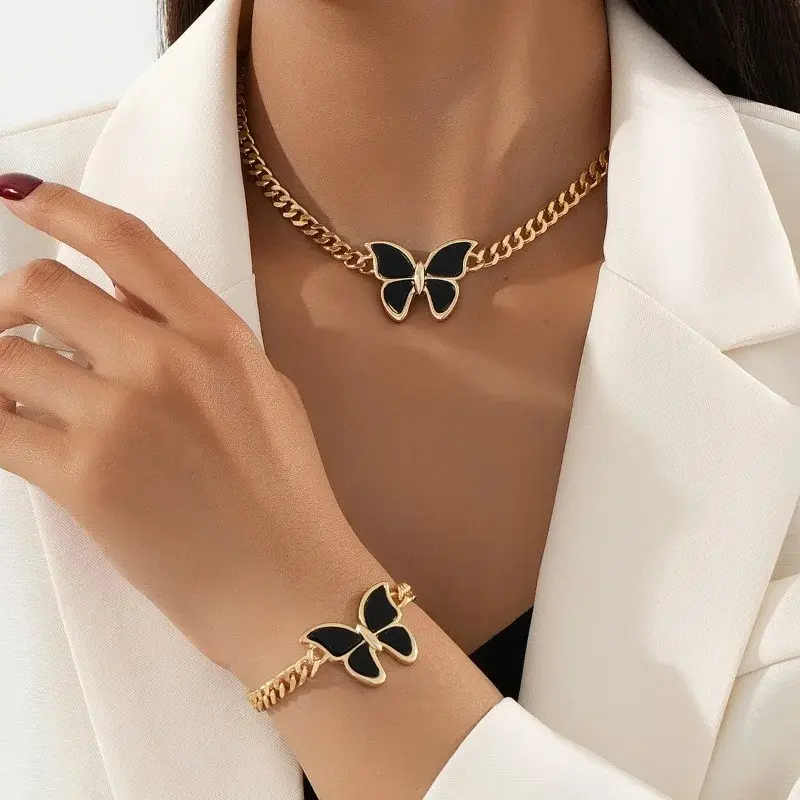 Ensemble de Bijoux Collier & Bracelet pour Femmes3.webp