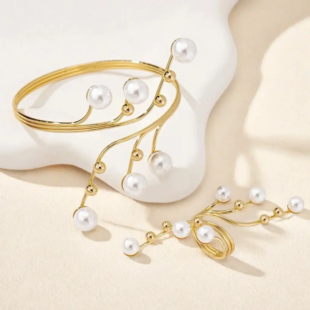 Ensemble de Bracelets et Bagues pour Femmes Bijoux à la Mode DS0405.webp
