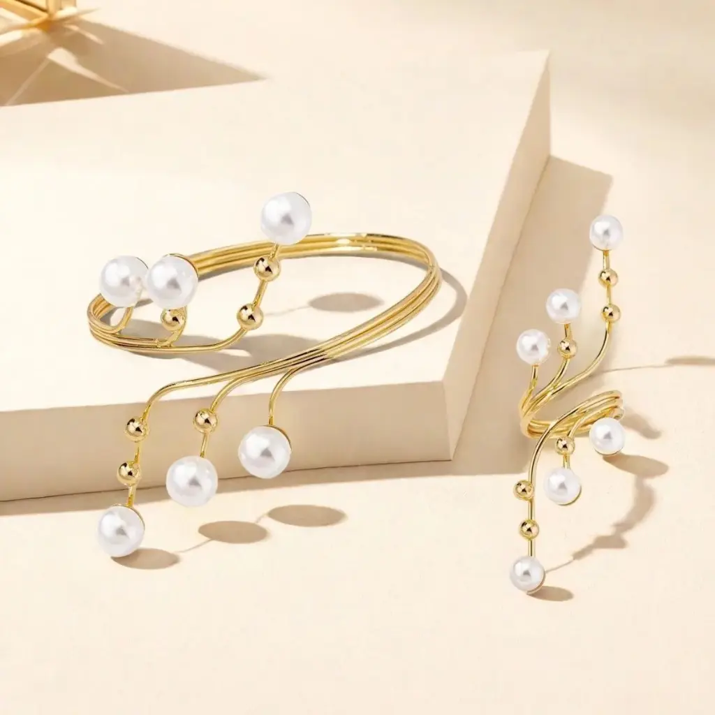 Ensemble de Bracelets et Bagues pour Femmes Bijoux à la Mode DS0404.webp