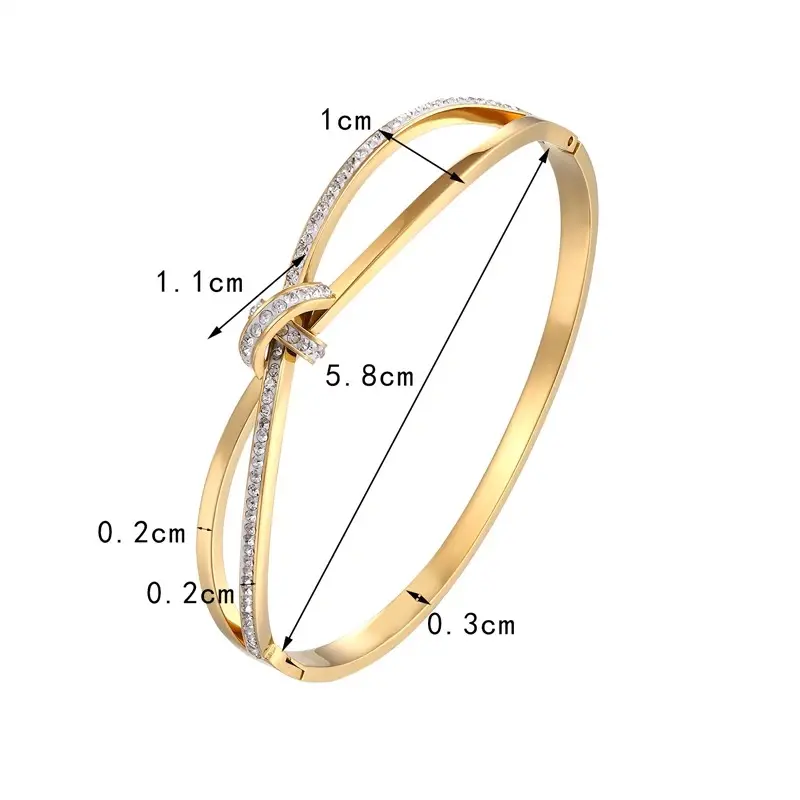 Bracelet en Zircon Demi-Cercle pour Femme6.webp