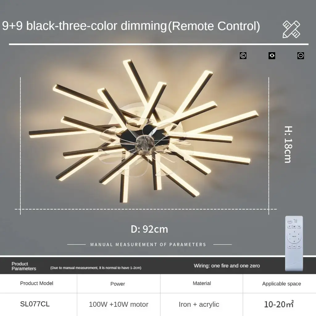 LED lampes suspendues de plafond modestes avec APP RC30.webp