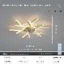 LED lampes suspendues de plafond modestes avec APP RC34.webp