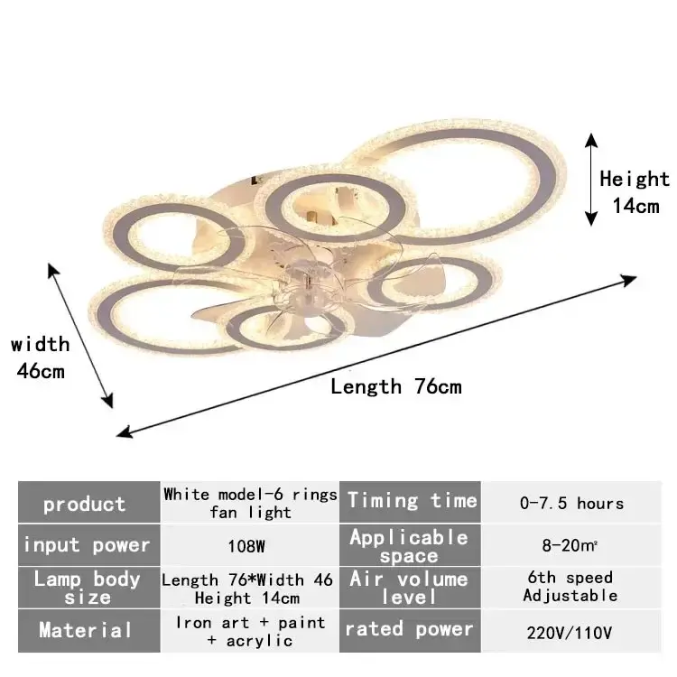 LED lampes suspendues de plafond modestes avec APP RC37.webp