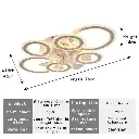LED lampes suspendues de plafond modestes avec APP RC37.webp