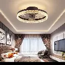 Lampe Led nordique avec ventilateur de plafond2.webp