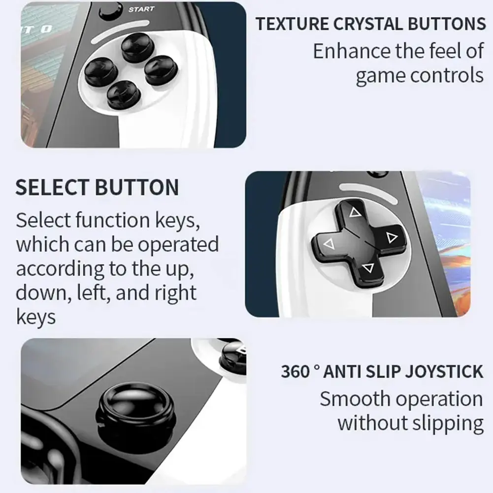 Console de jeu portable X9 avec 3000 jeux, écran de 5.5 pouces5.webp