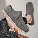 Mocassins De luxe en cuir suédé pour hommes épaissir semelle souple5.webp