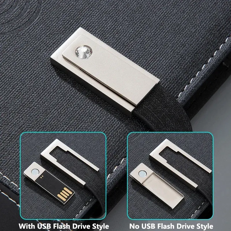 Portable filaire:sans fil charge A5 Smart Notebook 8000mAh batterie externe pour étudiant concepteur homme d'affaires Record Notes Bluetooth3.webp
