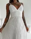 Jupe plissée sans manches BanRib pour femme4.webp