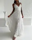 Jupe plissée sans manches BanRib pour femme2.webp