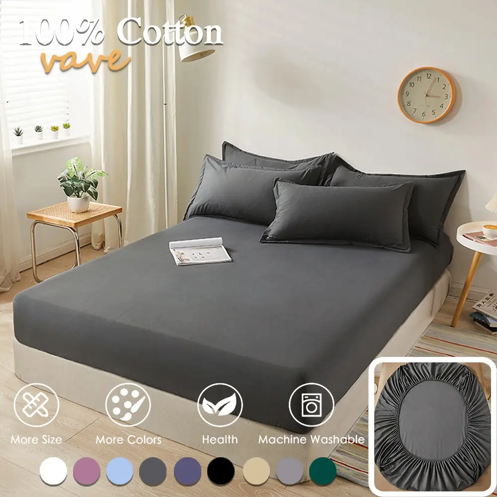 Drap-housse 100% coton avec bande élastique2.webp