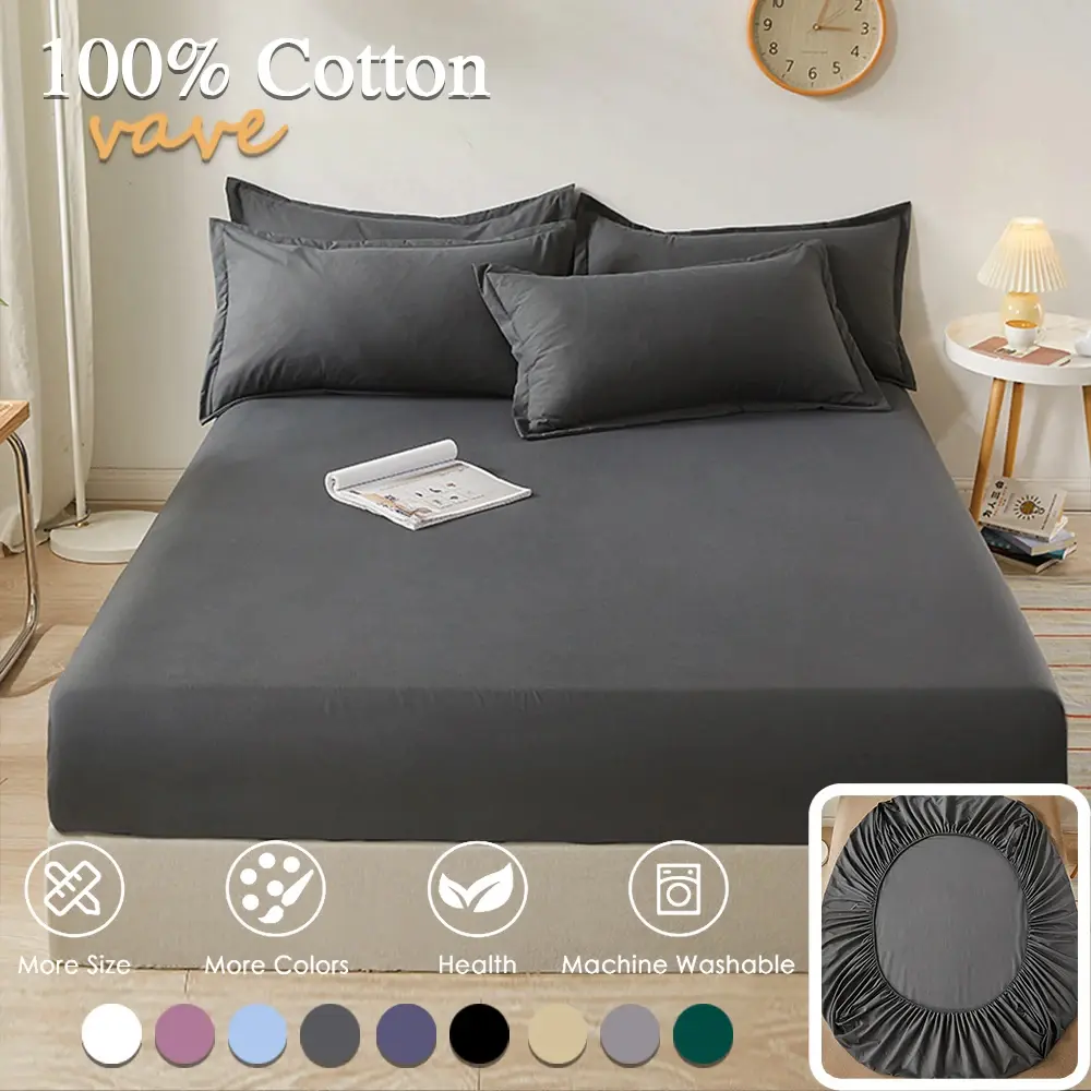 Drap-housse 100% coton avec bande élastique3.webp