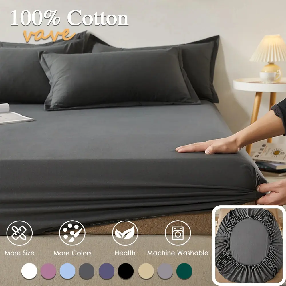 Drap-housse 100% coton avec bande élastique1.webp