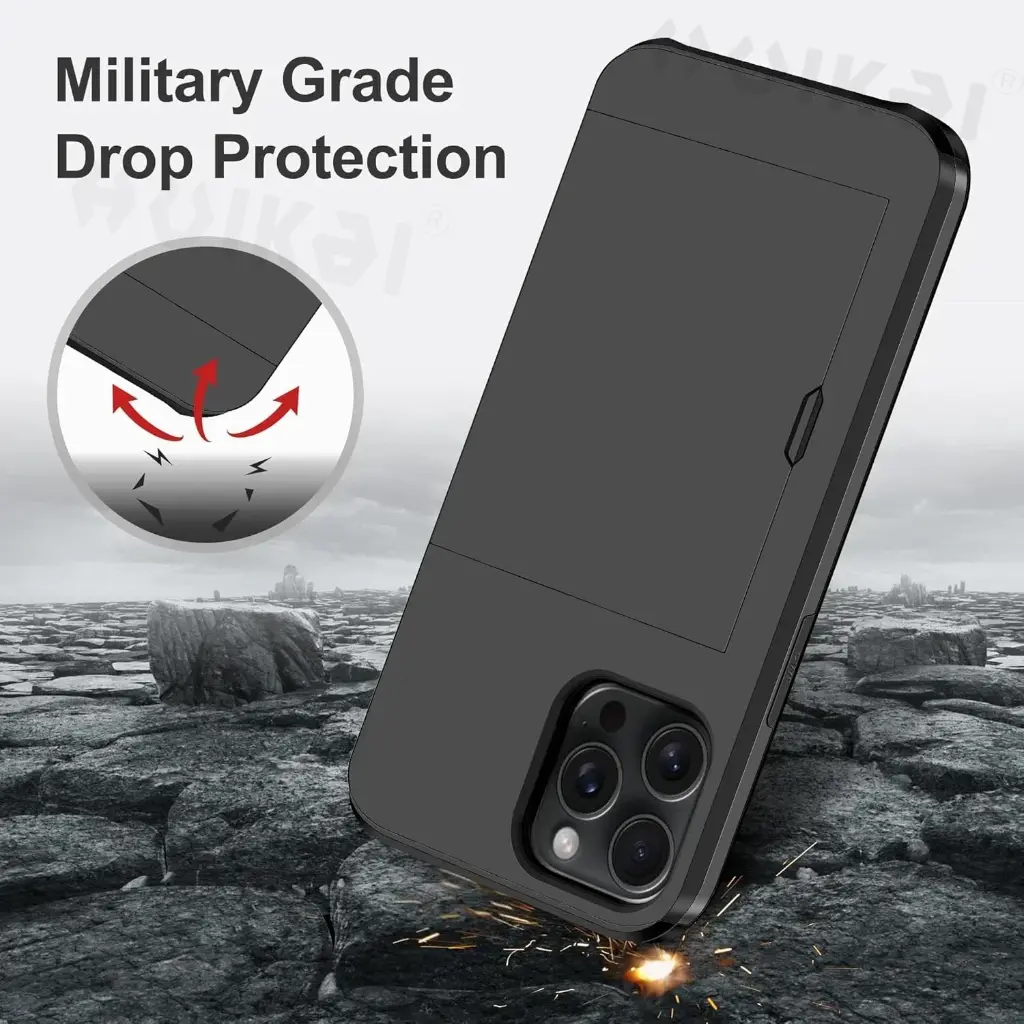 Coque de protection rigide mince avec fente market, porte-cartes, housses de protection3.webp