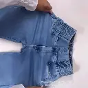 Jean femme pantalon Vintage élastique taille haute pantalon évasé5.webp