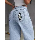 Denim pantalon à jambes larges femmes jean pantalon droit4.webp