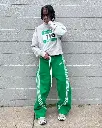 Pantalon Tricoté à Rayures, Rétro Américain 6.webp