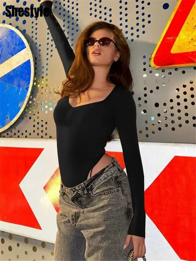 Body manche longue pour femme