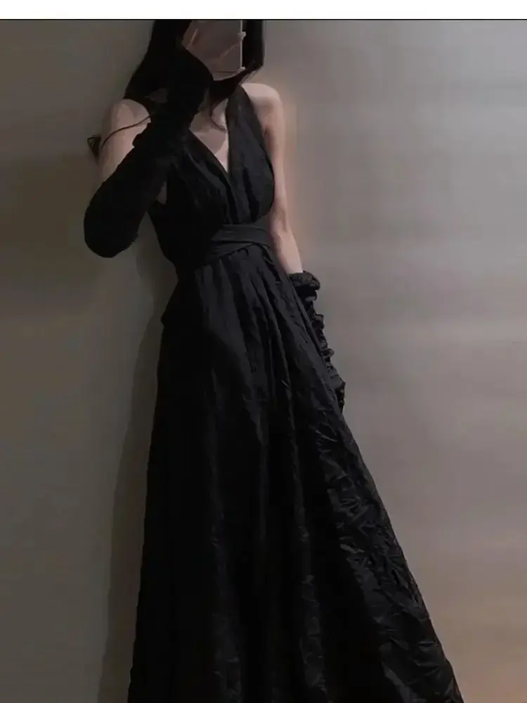 Robe Camisole Rouge pour Femme, Robe de Plage, Taille Fine