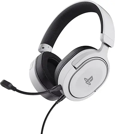 Casque PS5 Durable, Licence Officielle pour PlayStation 5, Casque Gamer PS4, Arceau Réglable, Câble de 1,2 m