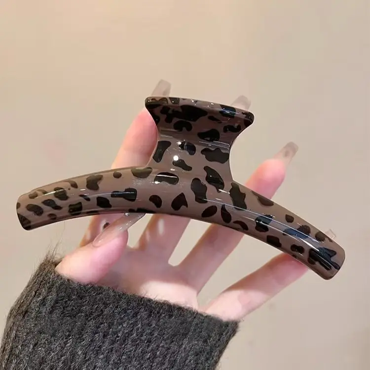 Ensemble de 4 Barrettes à Imprimé Léopard Chic