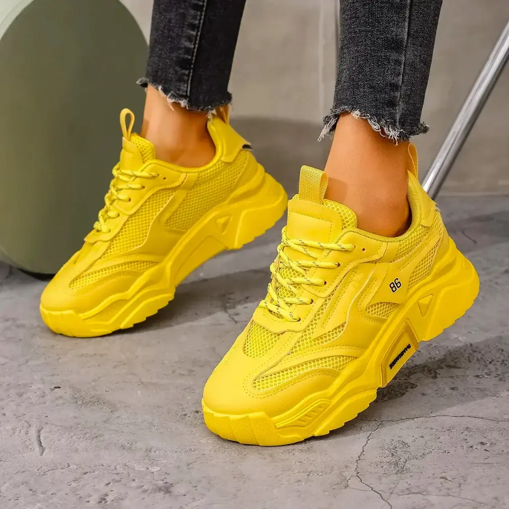 Baskets Décontractées à Lacets pour Femmes