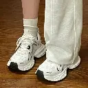 Baskets Luxueuses Blanches en Maille Respirante pour Femmes
