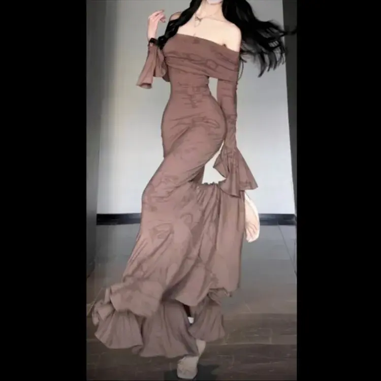 Robe Imprimée Vintage élégante pour Femmes